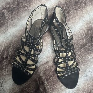 MICHAEL Michael Kors Black Studded Sandals